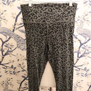 Athleta Leopard Elation Ultra High Rise Tight and Longline Bra Set